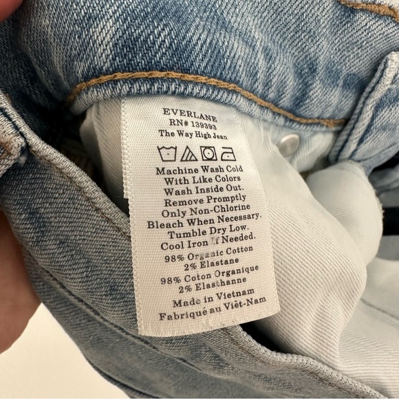 Everlane The Way High Jean Organic Cotton in Light Wash Size 26 - Picture 9 of 9